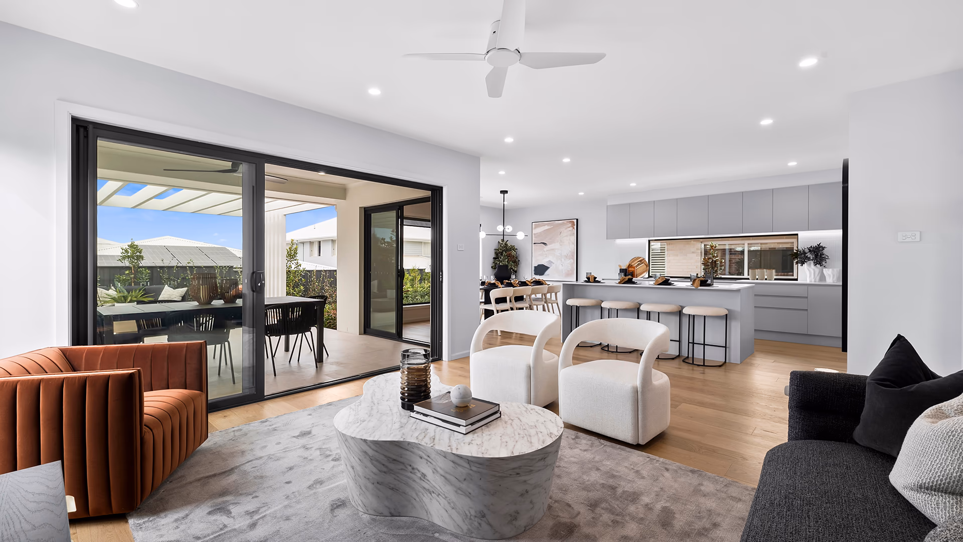 An Interior photo of the Como 30 Guest Suite on display at Menangle Park